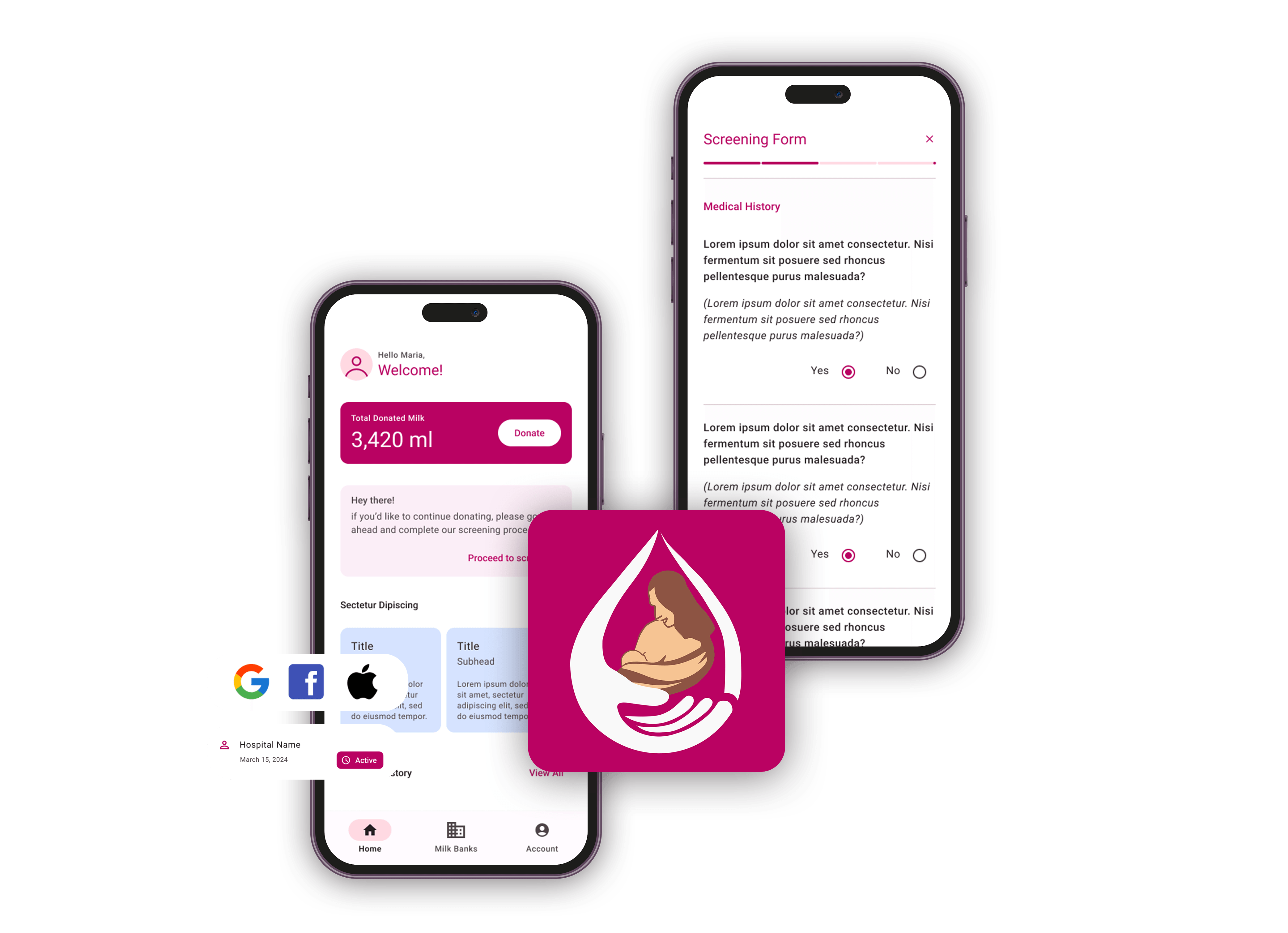 Milk Donors Mobile Application