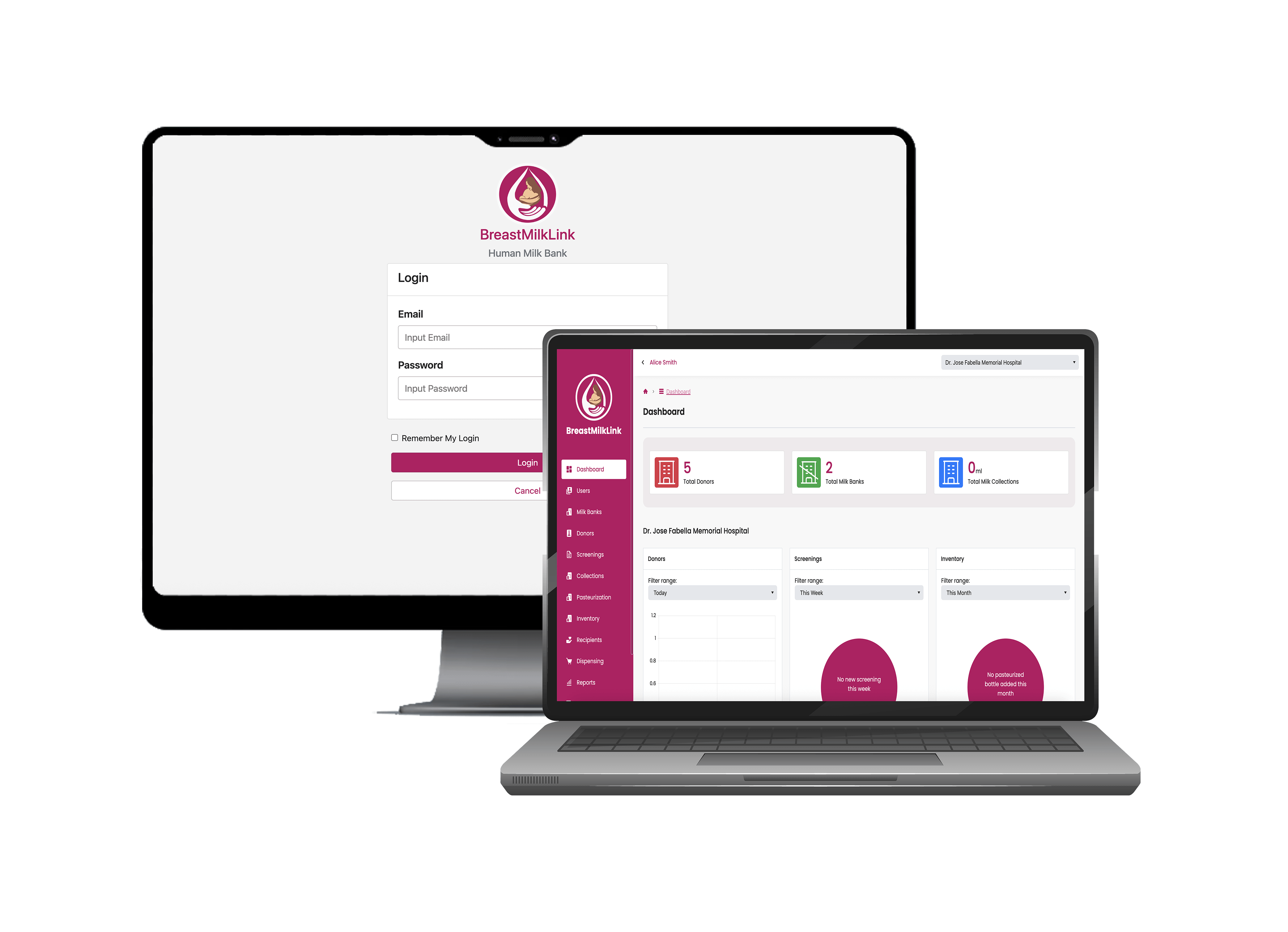 End-to-End Human Milk Bank System